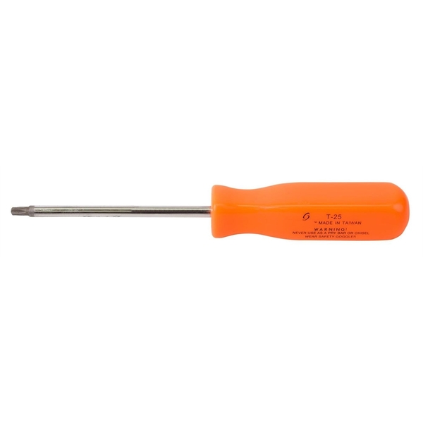Sunex T25 Screwdriver-Neon Orange 98235